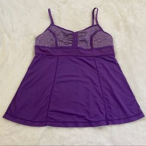 Zella purple two-toned exercise tank top
